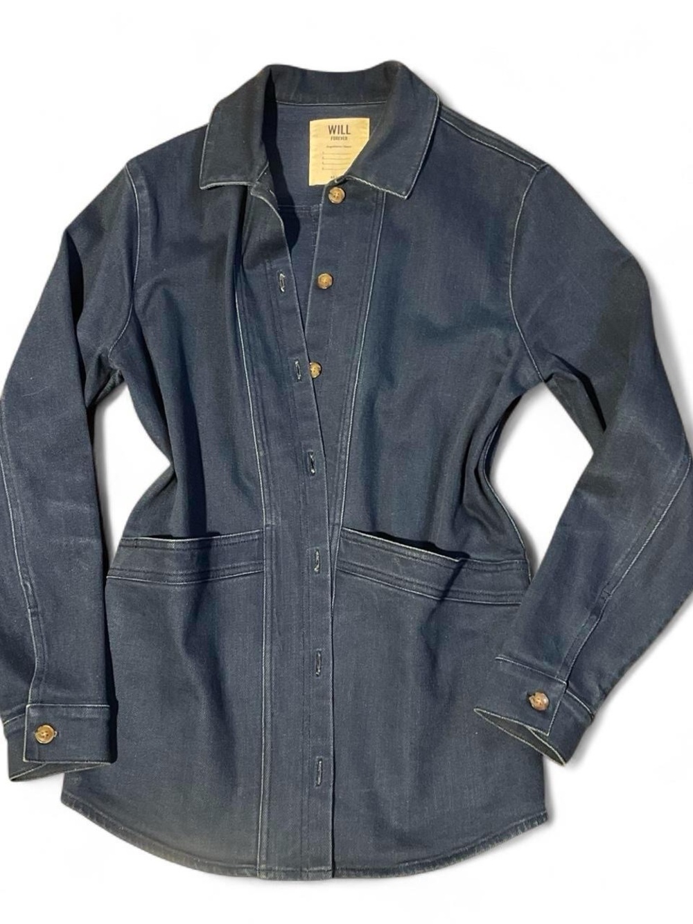 Sézane Dark Indigo Will Tour Jean Jacket - below retail great condition